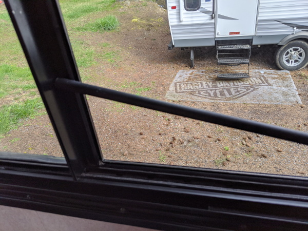 Simple raising of dowel to allow slider window to be opened