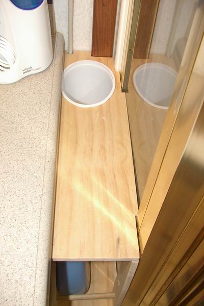 Small Space Storage top shelf