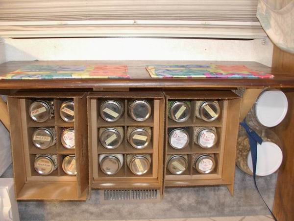 Storage of Jars Opened