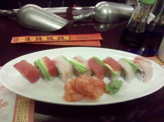 Sashimi from the China Town Chinese Restaurant in Kerrville, TX