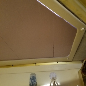 Shower Skylight Cover for RV - Right side
