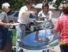 Solar Cooking Fry Bread at the park