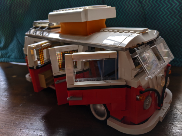 Lego VW Camper Bus built - front view